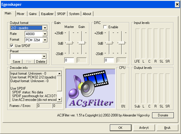 divx web player with ac3 filter